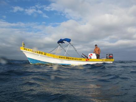 Diving in the Coral Reef. We arrive in a boat to the most exciting scuba diving spots  near Tulum area.