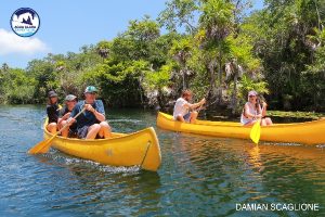 tulum tour 5 cenotes tankah tour - ride a canoe
